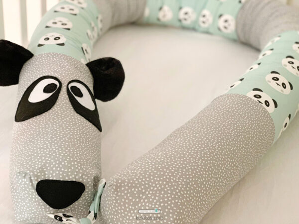 Cojín nido evolutivo desenfundable, reductor y chichonera de cuna, maxicuna, protector de cama. Modelo "THOMAS". Elige el animal. - Imagen 2