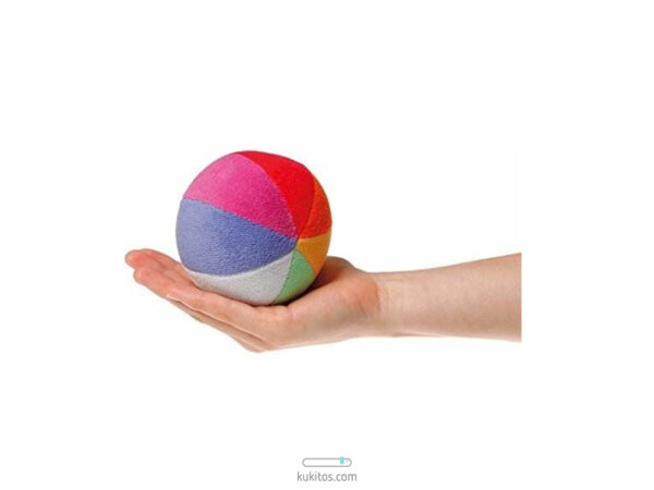 Pelota arcoíris para el cesto de los tesoros Montessori