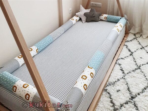 Protector semirígido desenfundable para cama casita, tipi, Montessori de 200x90