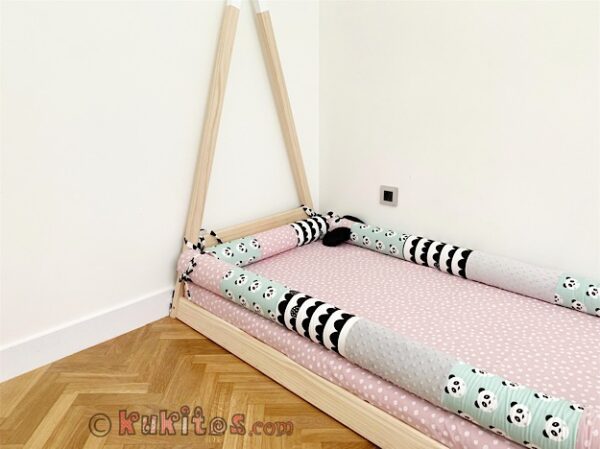 Protector semirígido desenfundable para cama casita, tipi, Montessori de 200x90 - Imagen 3